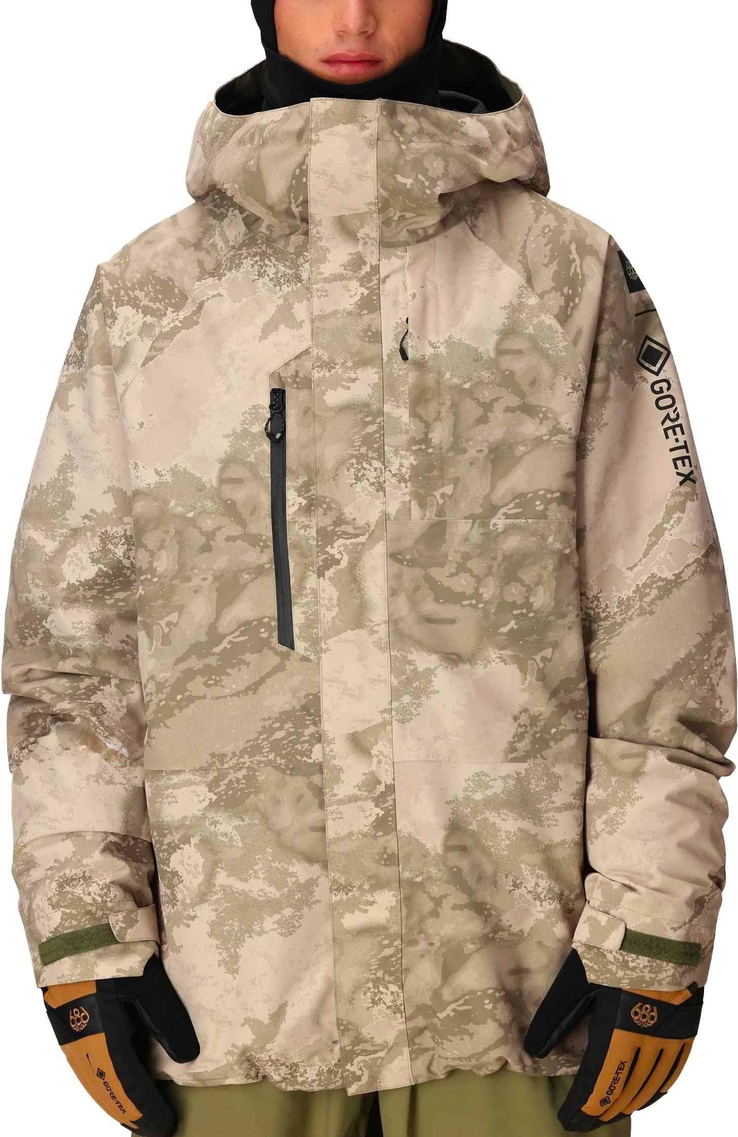 M Gore-Tex Core Shell Jacket Limestone Hemisphere Print