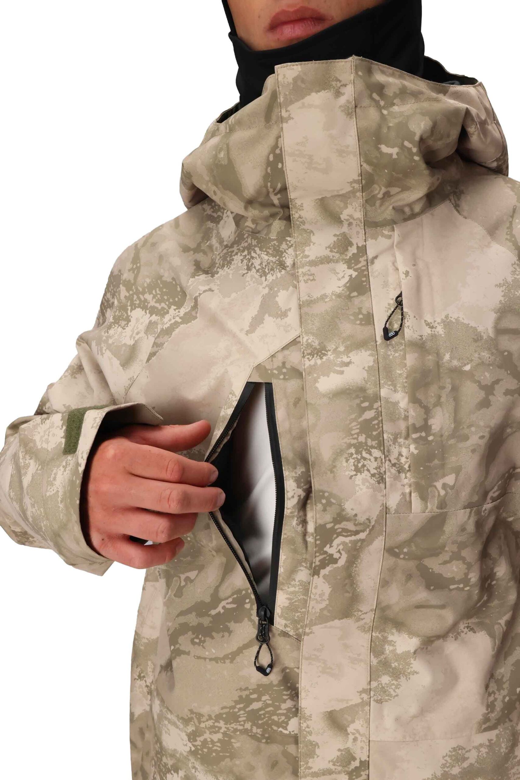 M Gore-Tex Core Shell Jacket Limestone Hemisphere Print – Image 6