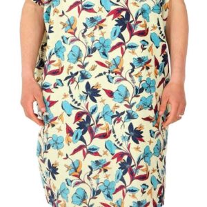 Poncho Humming Birds Almond