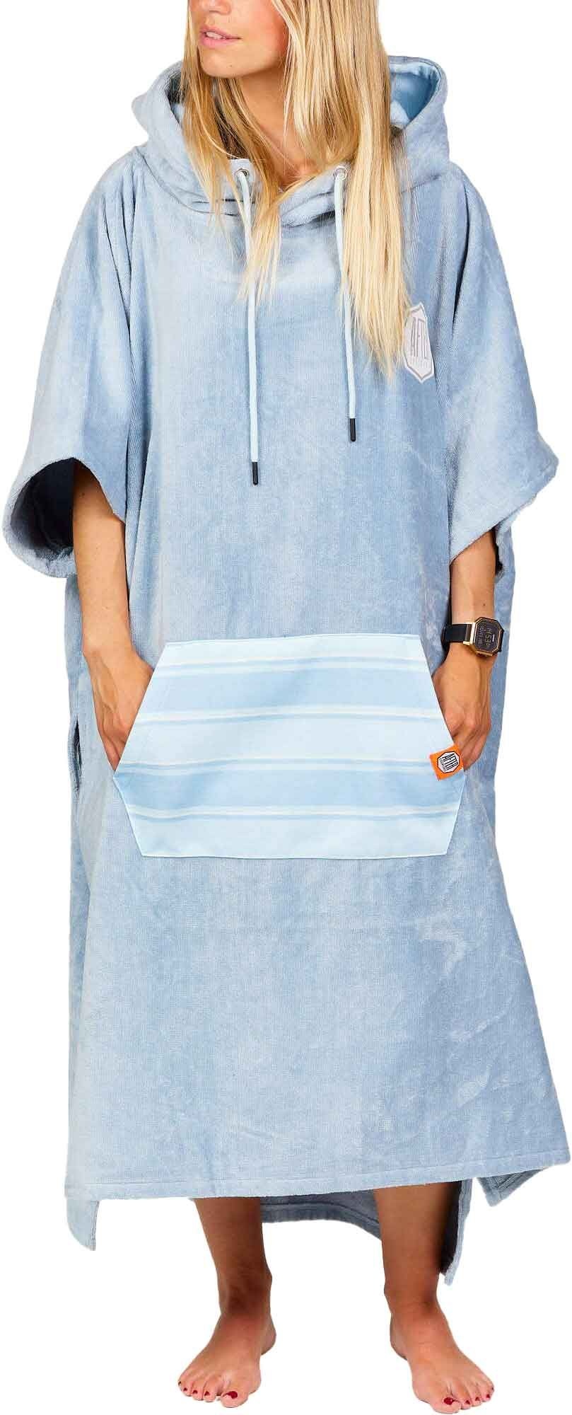 Poncho Jacquard Bleached Blue