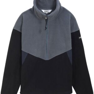 Polaire Sherpa Demi-Zippée Noir Cb 2