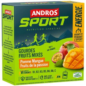 Etui x4 Gourdes Pomme Mangue Fruits de la Passion