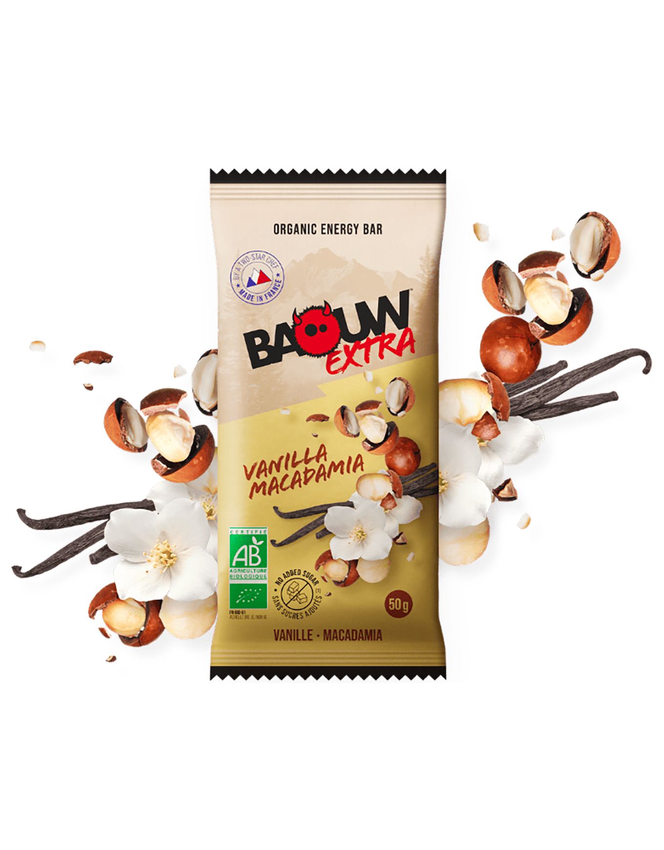 Barre énergétique bio Extra Vanille-Macadamia 50g – Image 6