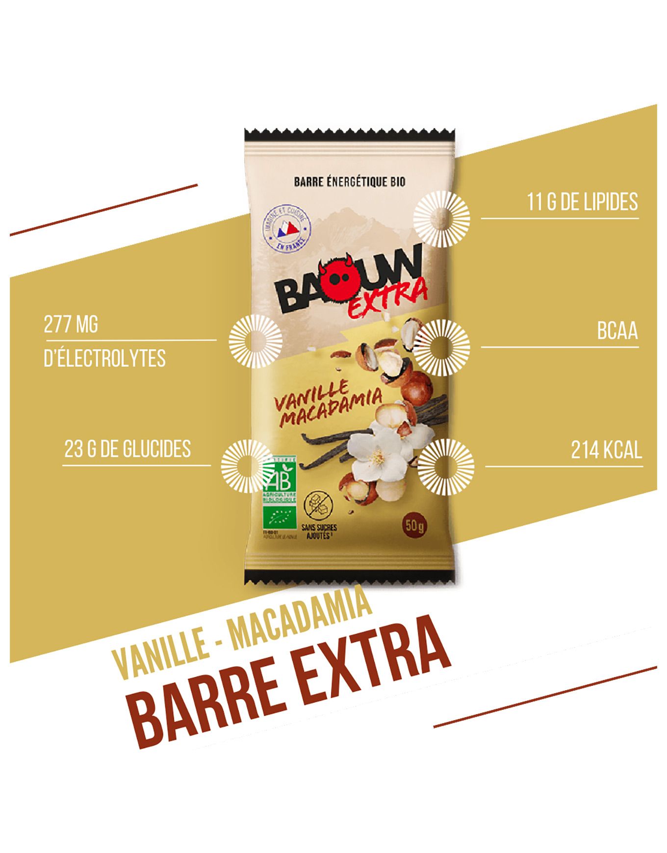 Barre énergétique bio Extra Vanille-Macadamia 50g – Image 5