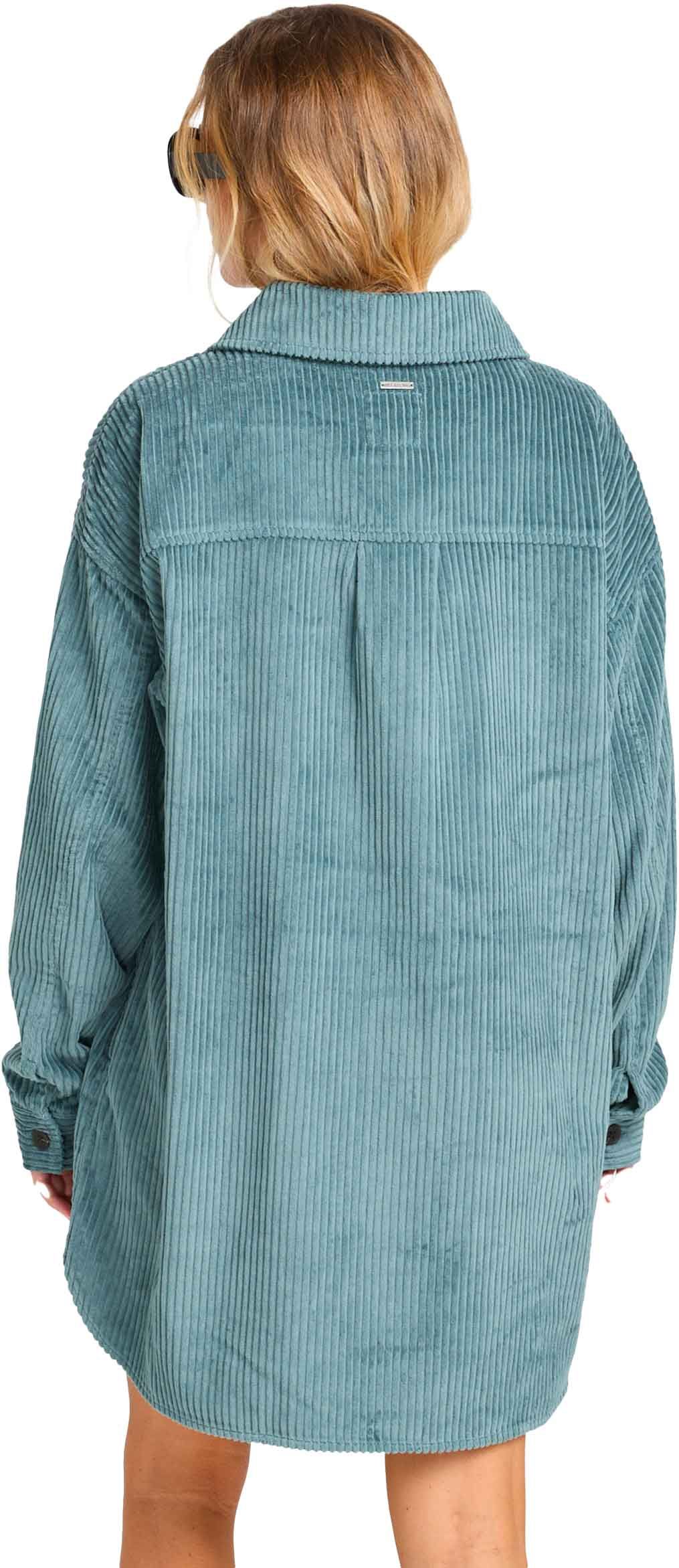 Winter Ocean Shirt Dress W Silver Bleach – Image 3