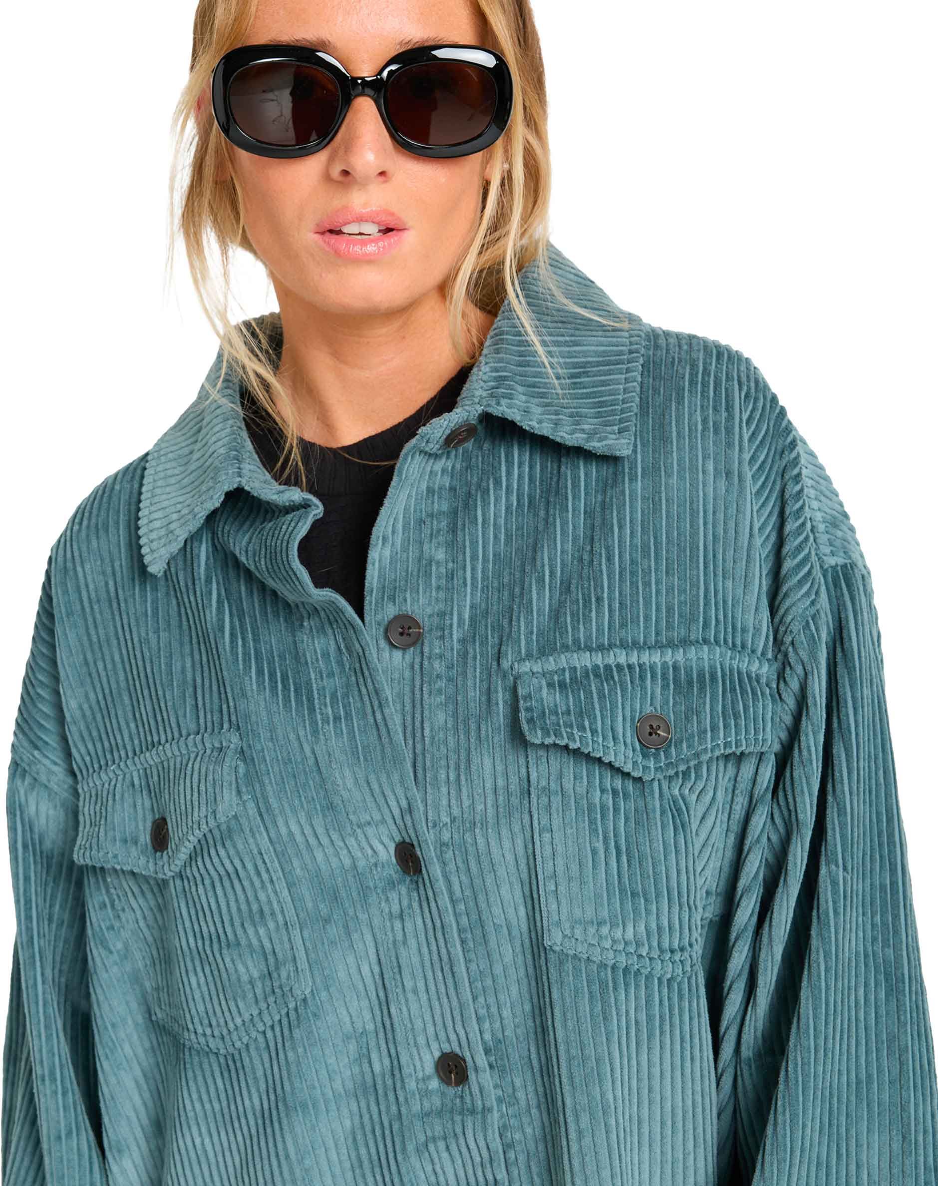 Winter Ocean Shirt Dress W Silver Bleach – Image 2