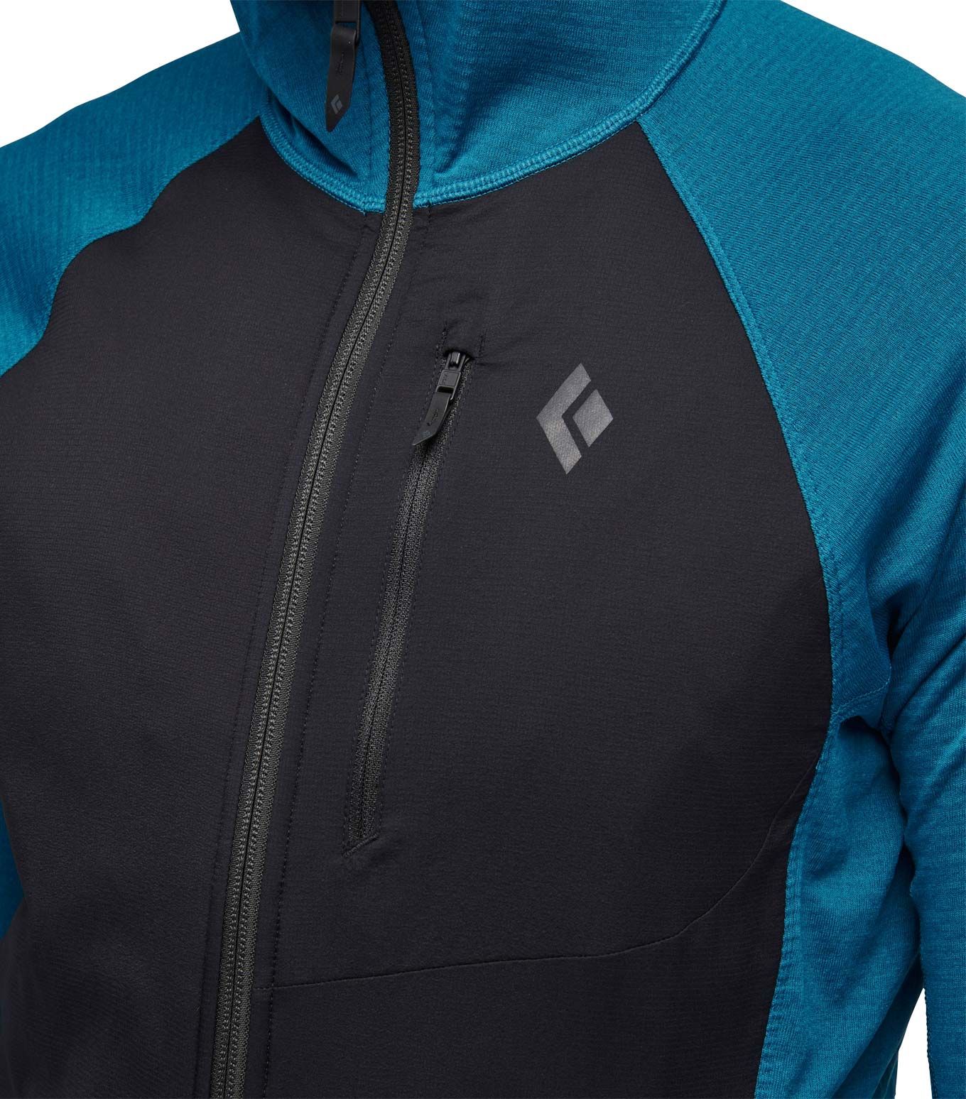 M Coefficient LT Hybrid Hoody Kingfisher-Black – Image 3