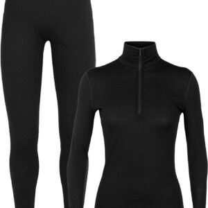 Pack W Merino 200 Oasis LS Half Zip Black