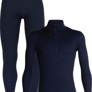 Pack M Merino 200 Oasis LS Half Zip Midnight Navy