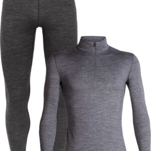 Pack M Merino 200 Oasis LS Half Zip Gritstone Heather