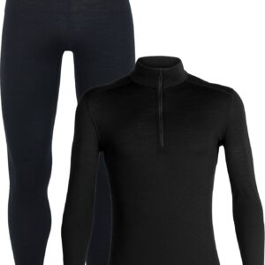Pack M Merino 200 Oasis LS Half Zip Black
