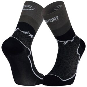 Socquettes Double GR Haute Polyamide Noir