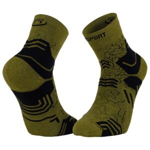Socquettes Trek GR Mid Lyocell Kaki/Noir