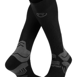Chaussette Trek Compression Gr Noir/Gris