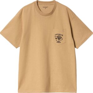 S/S Fragments Pocket T-Shirt Dusty H Brown / Black