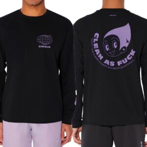 Clean As Fuck LS T-Shirt Slate Black