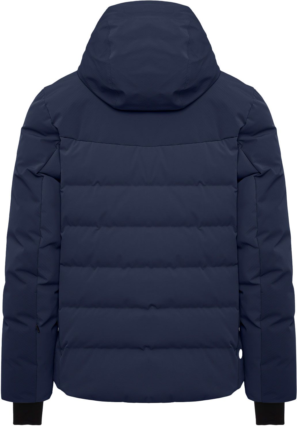 Men Hybrid Down Ski Jacket Navy Blue – Image 3