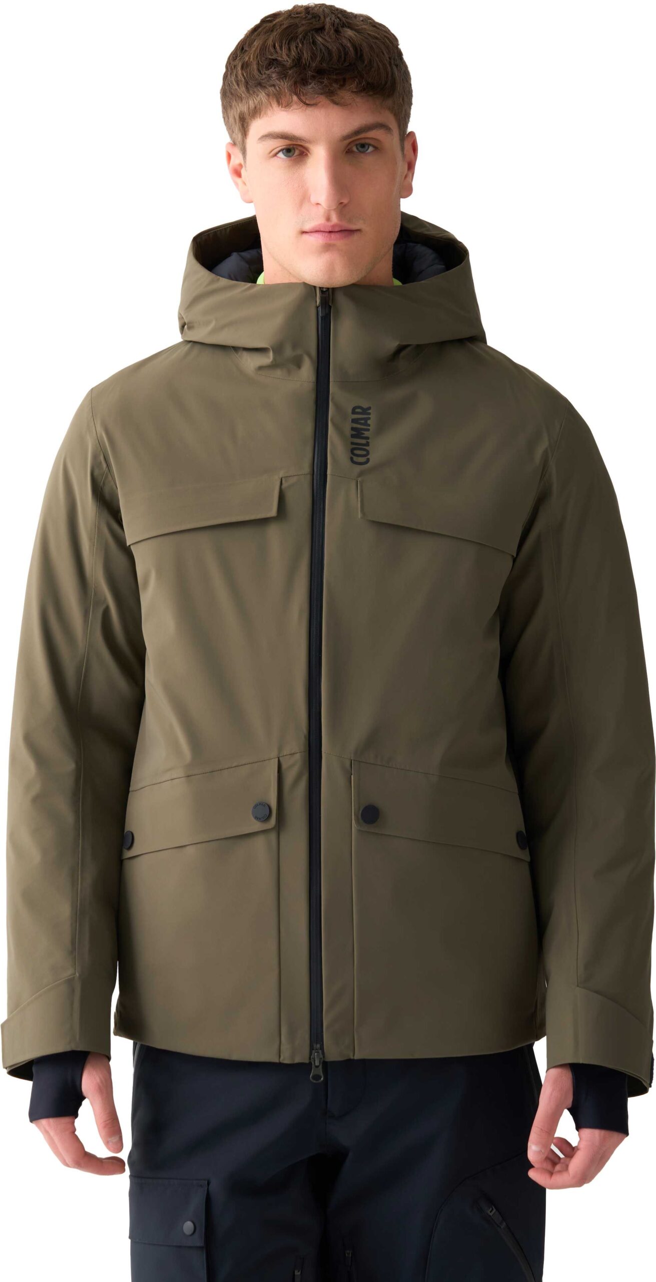 Men Ski Jacket Black Black – Image 4