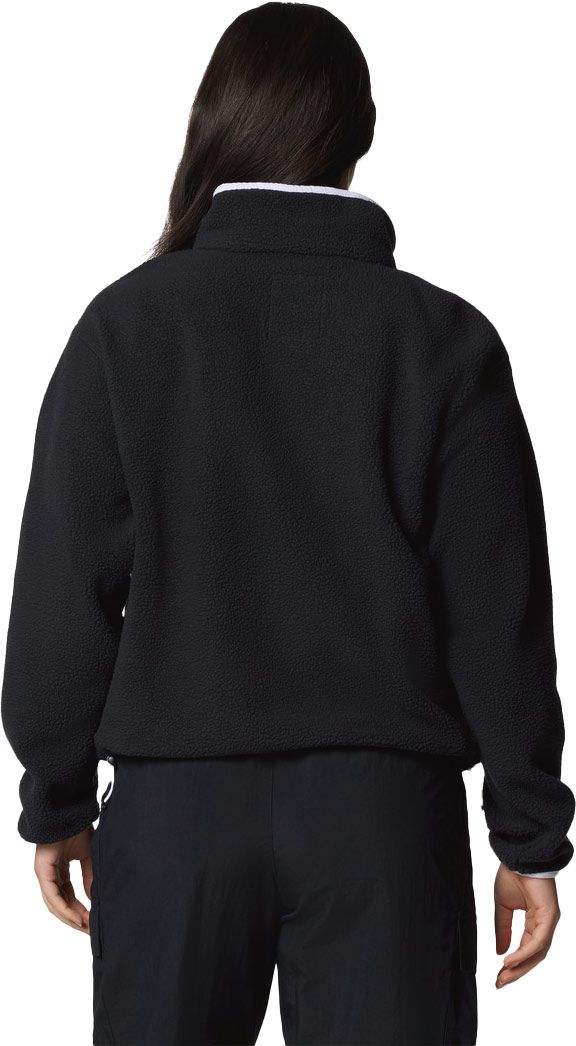 Helvetia II Cropped Half Snap Fleece Black – Image 2