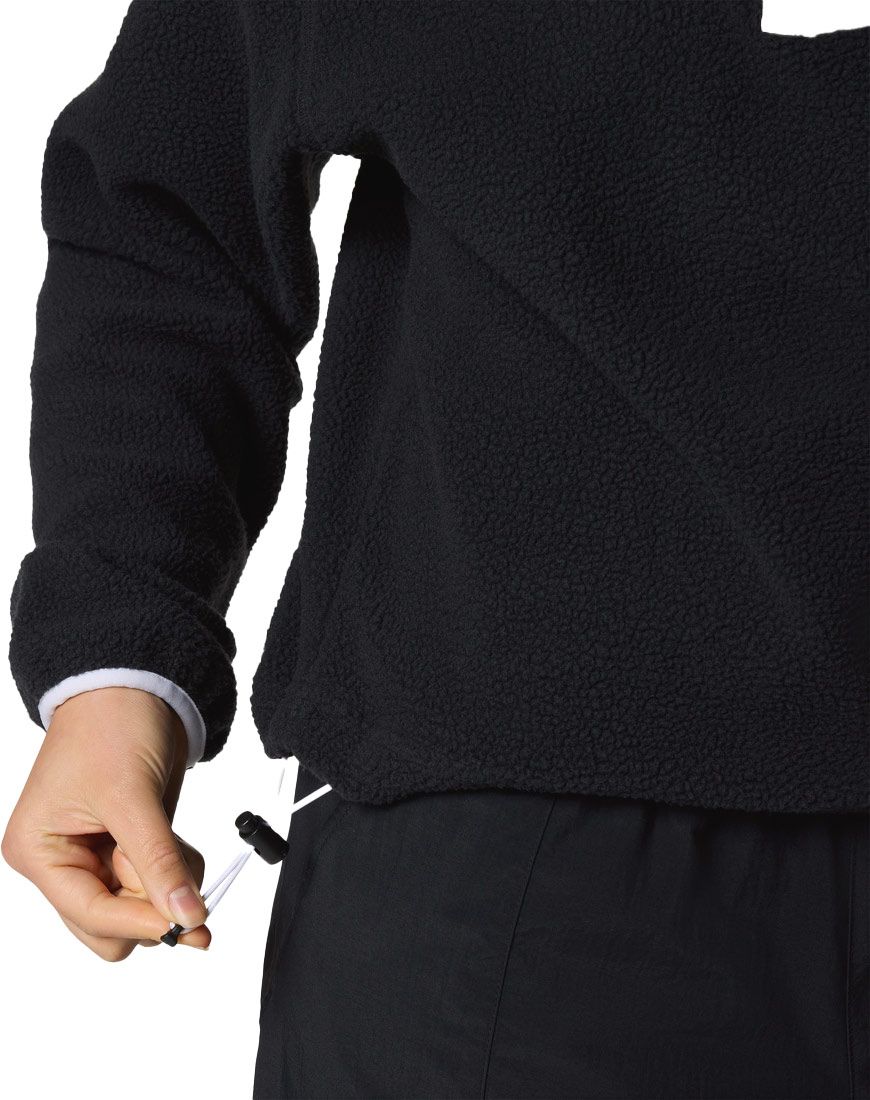 Helvetia II Cropped Half Snap Fleece Black – Image 3