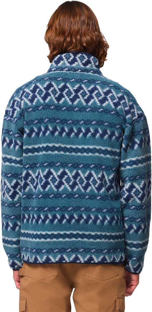 Helvetia II Printed Half Snap Fleece Everblue Knitknot – Image 3