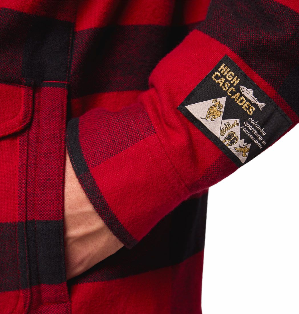 High Cascades Shirt Jacket Red Dahlia Tims Buffalo Plaid – Image 4