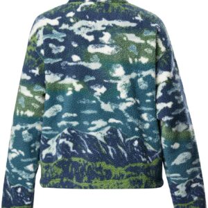 Helvetia II Printed Cropped Half Snap x Snowleader Everblue Sisters Rain Forest