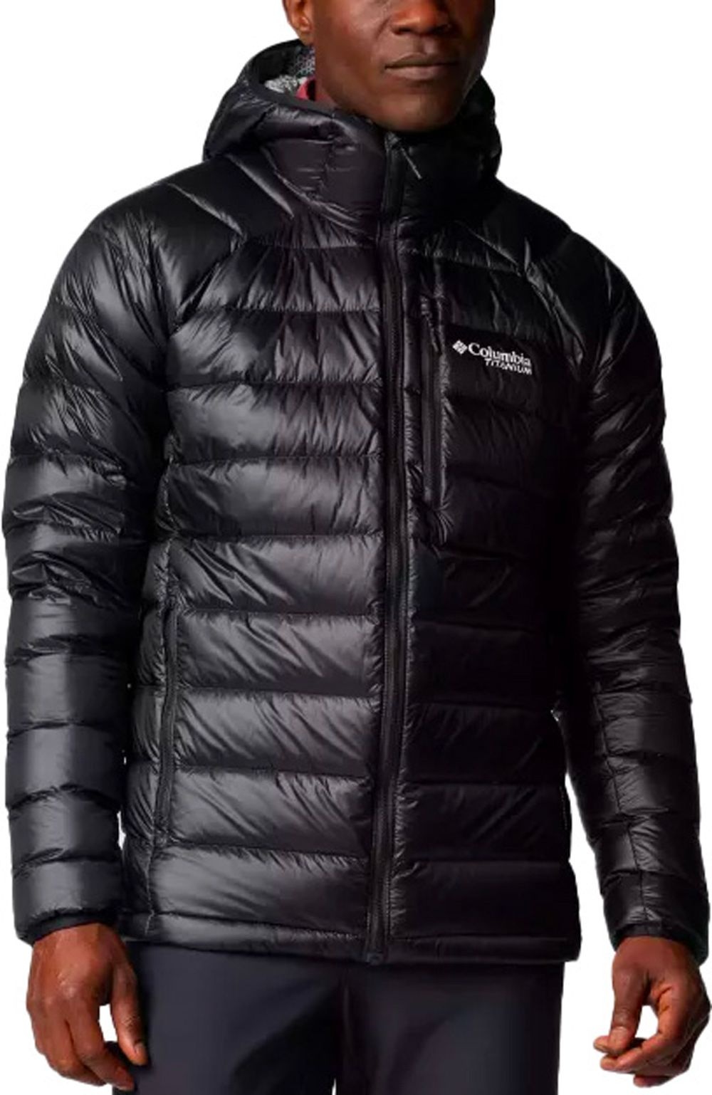 Arctic Crest Down Hooded Jacket Black