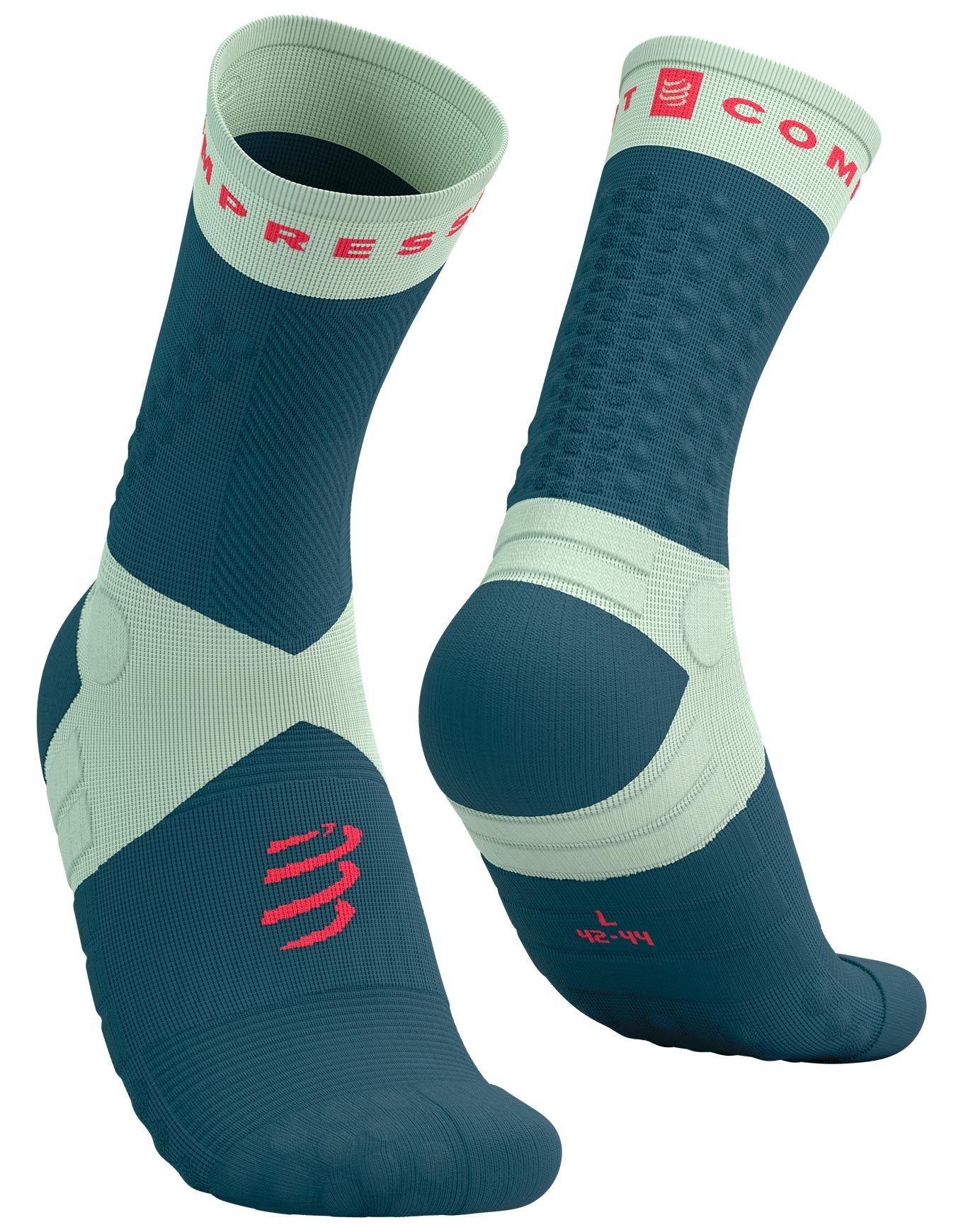 Ultra Trail Socks V2.0 Stargazer/Aqua/Fluo Red – Image 3