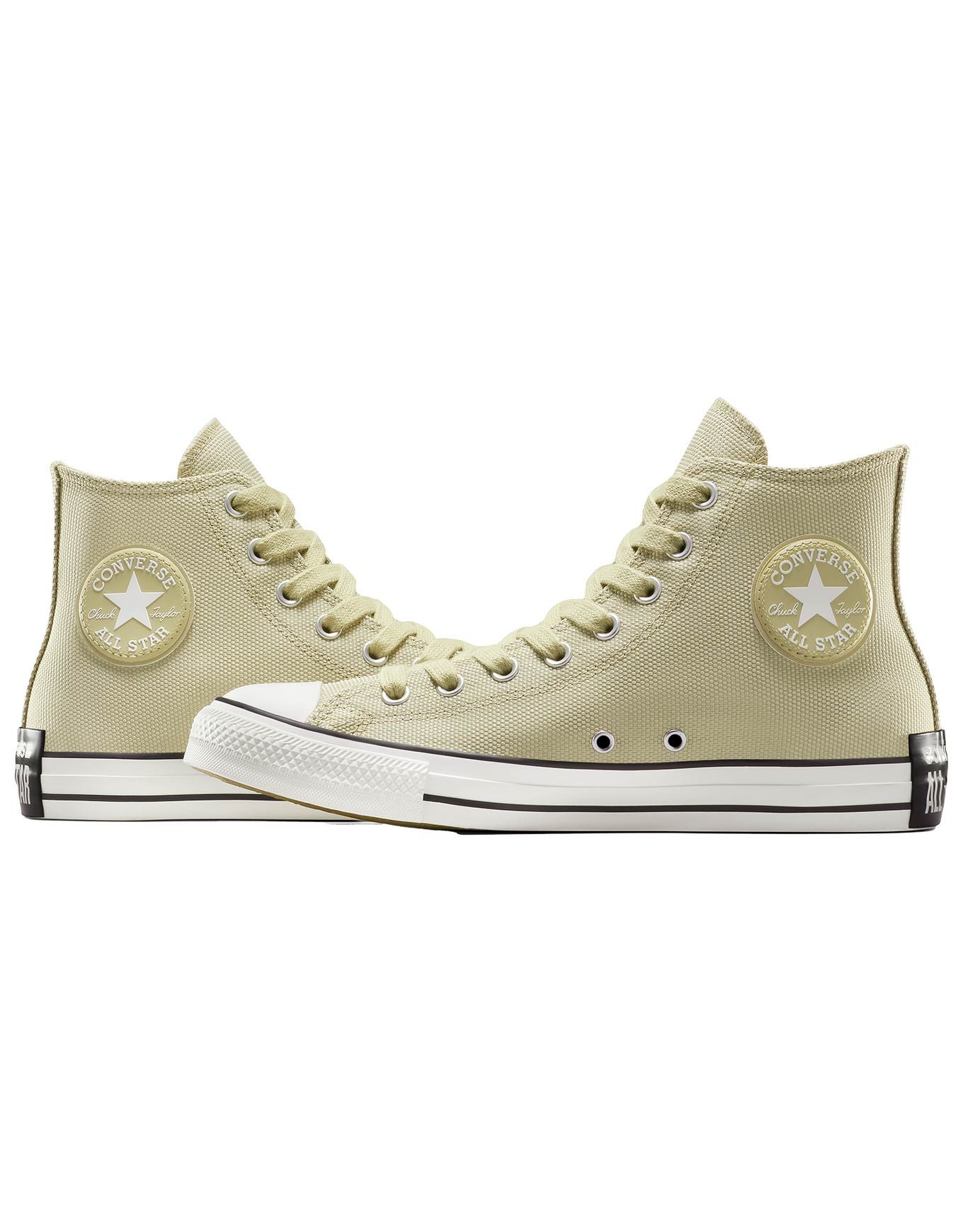 Chuck Taylor All Star Wide High Nutty Granola/Vintage White/Black – Image 5