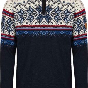 Vail Sweater Midnight/Red Rose/Off White