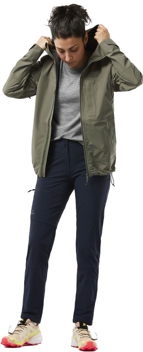 W Merino Path Tech Tee Navy – Image 4