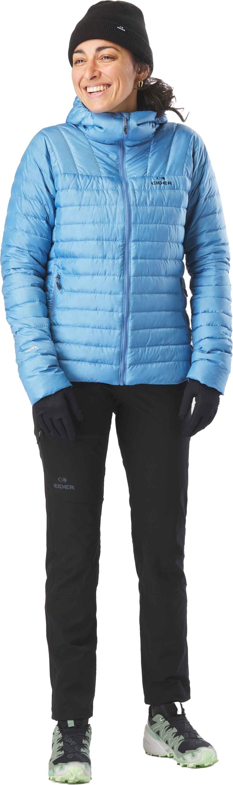 W Buet Micro Down Hood Jkt Khaki – Image 8