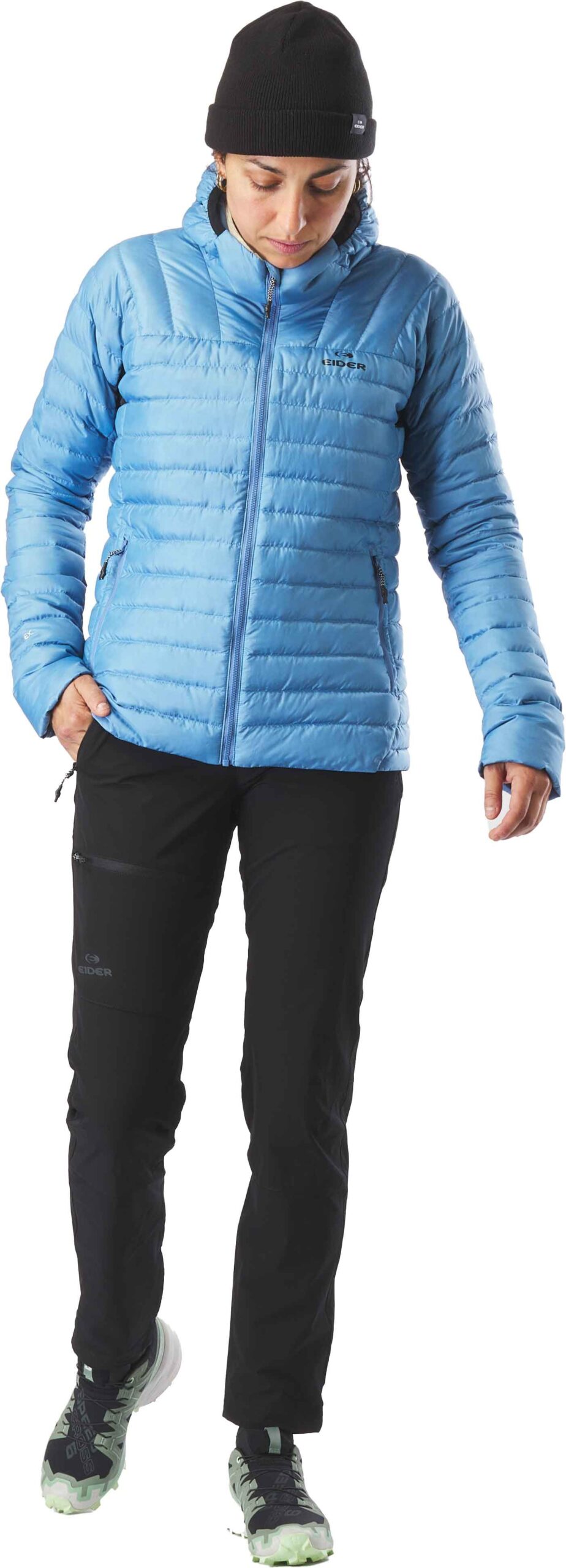 W Buet Micro Down Hood Jkt Khaki – Image 3