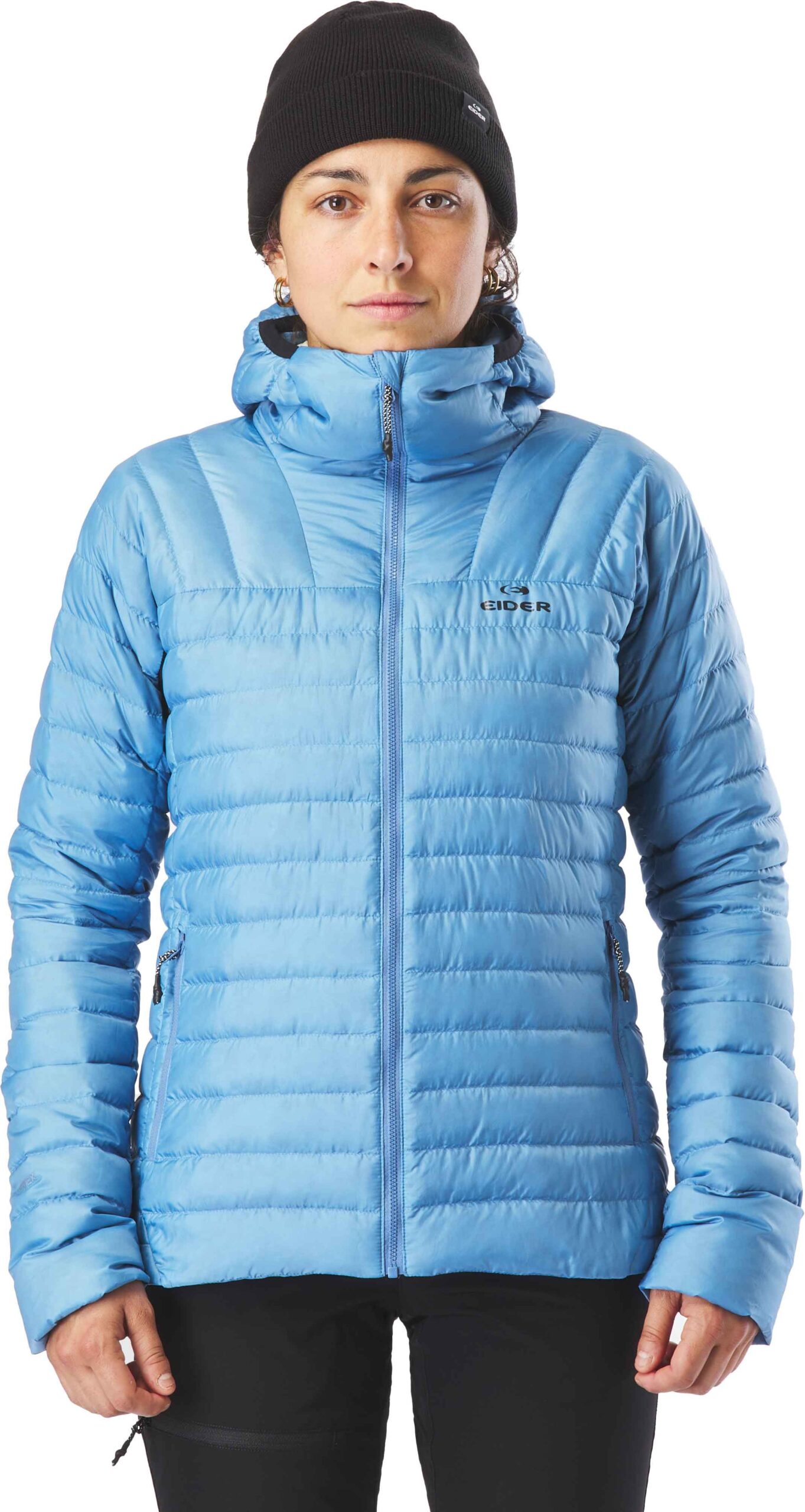 W Buet Micro Down Hood Jkt Khaki – Image 2