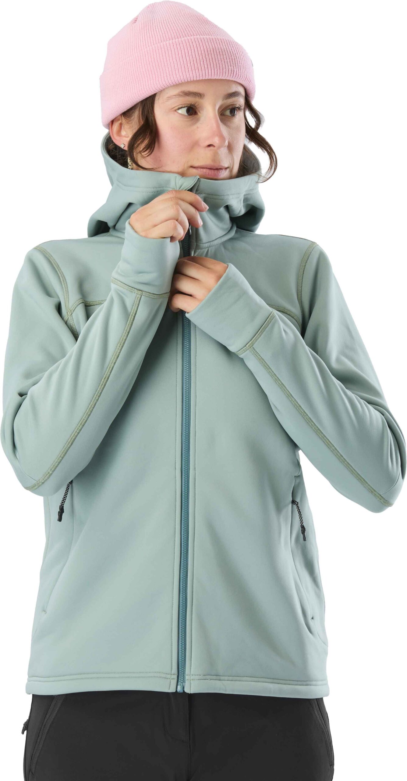 W Bellacha Hoody Fleece Wild Greige – Image 7