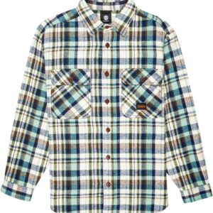 Hueco Classic M Flannel Shirt Hueco Plaid Chestnut Mineral