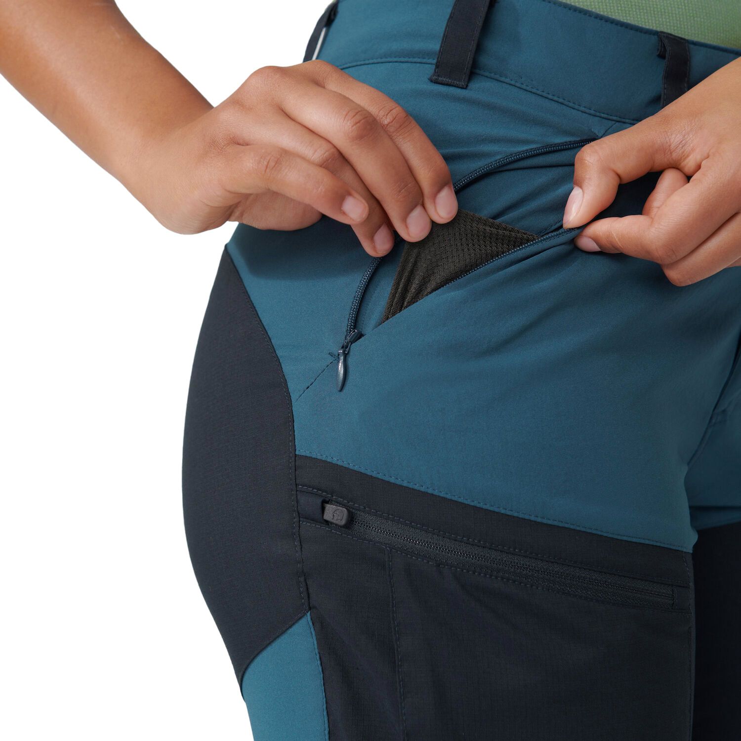 Abisko Midsummer Zip Off Trousers W Jade Green Patina Green – Image 2