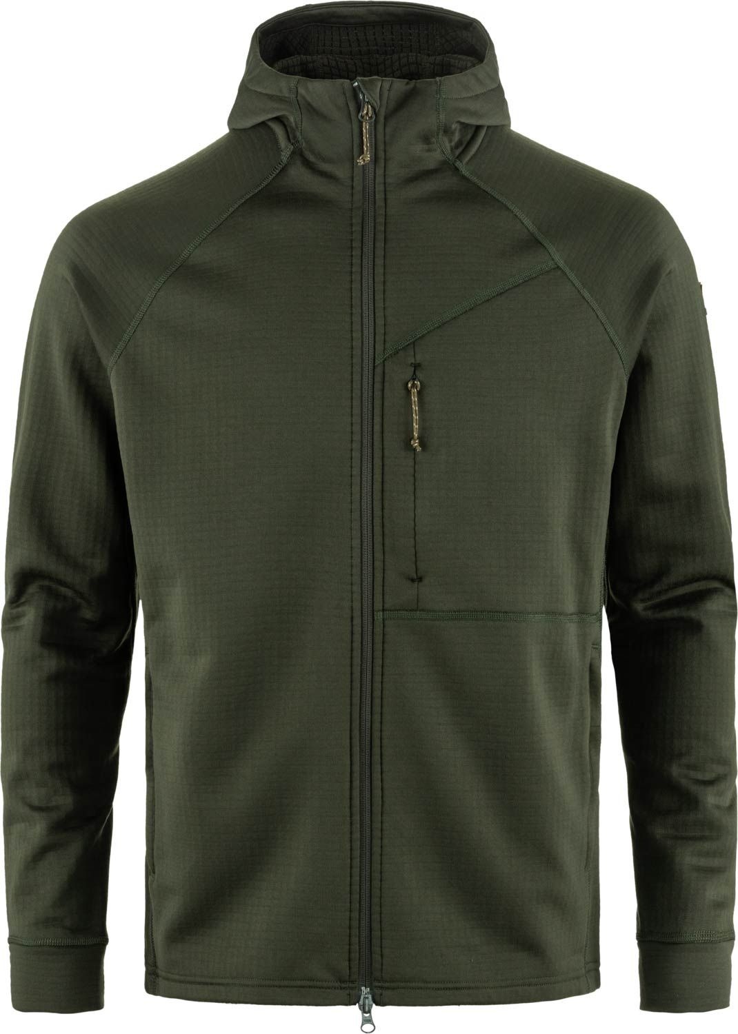 Abisko Grid Fleece Hoodie M Deep Forest – Image 6