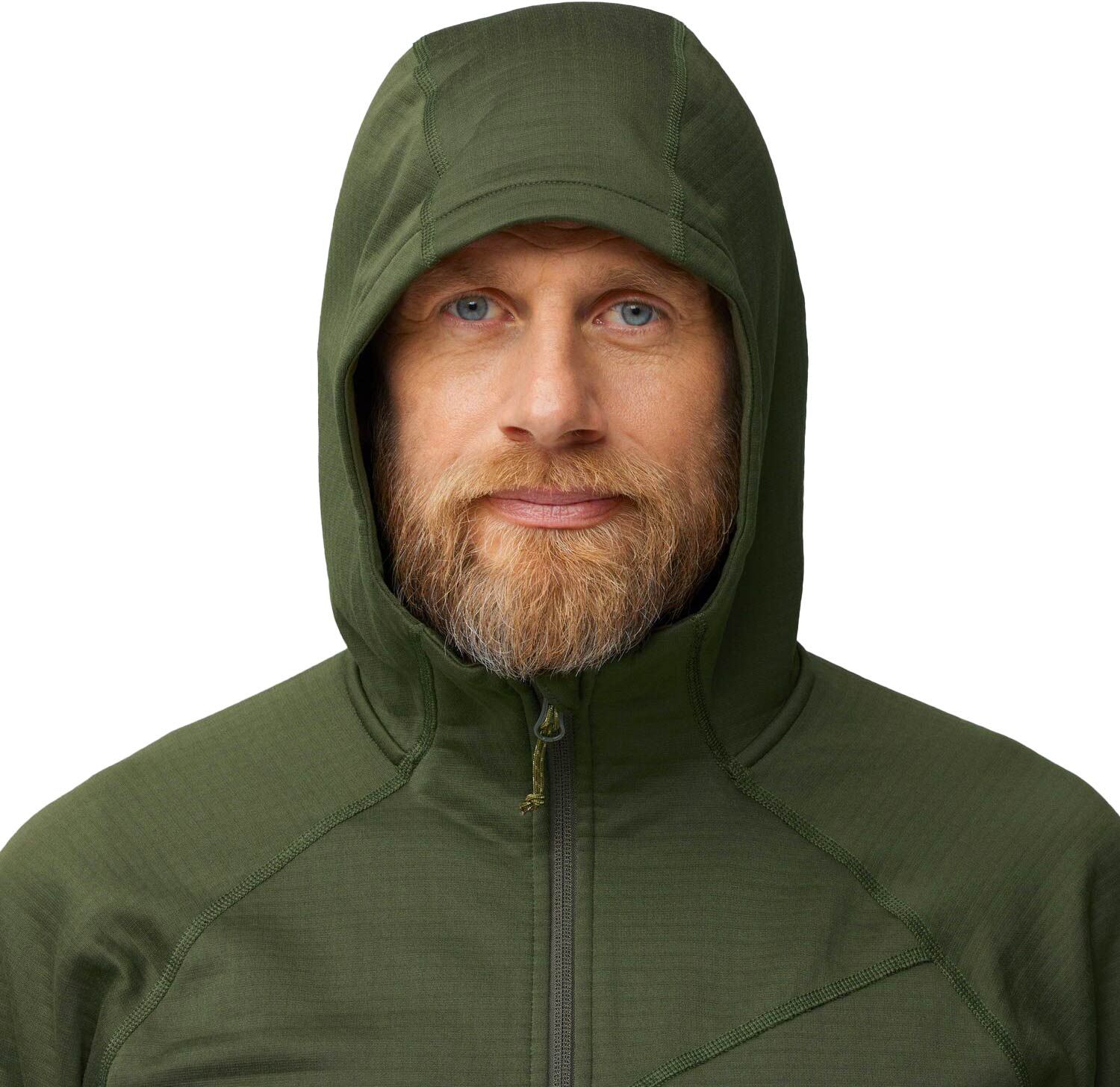 Abisko Grid Fleece Hoodie M Deep Forest – Image 5
