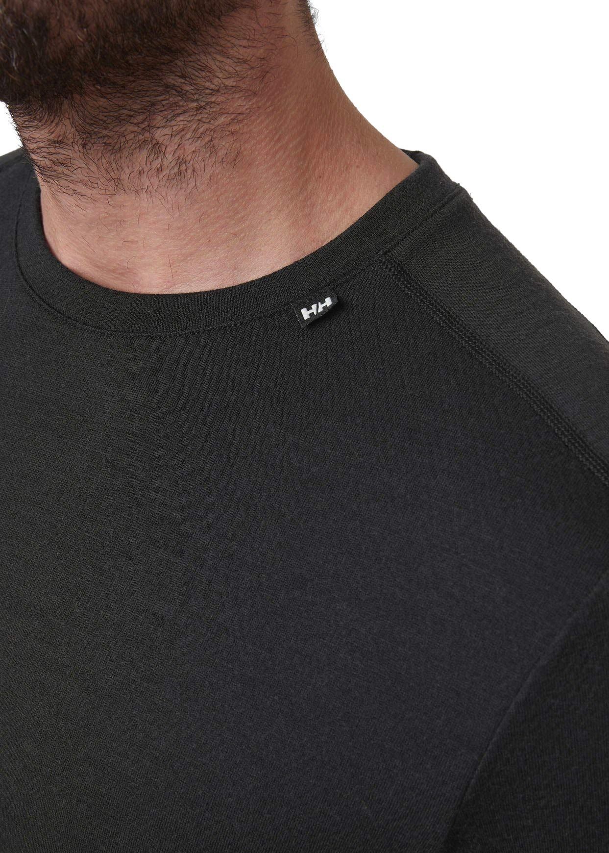 Lifa Merino Midweight Crew Black – Image 7