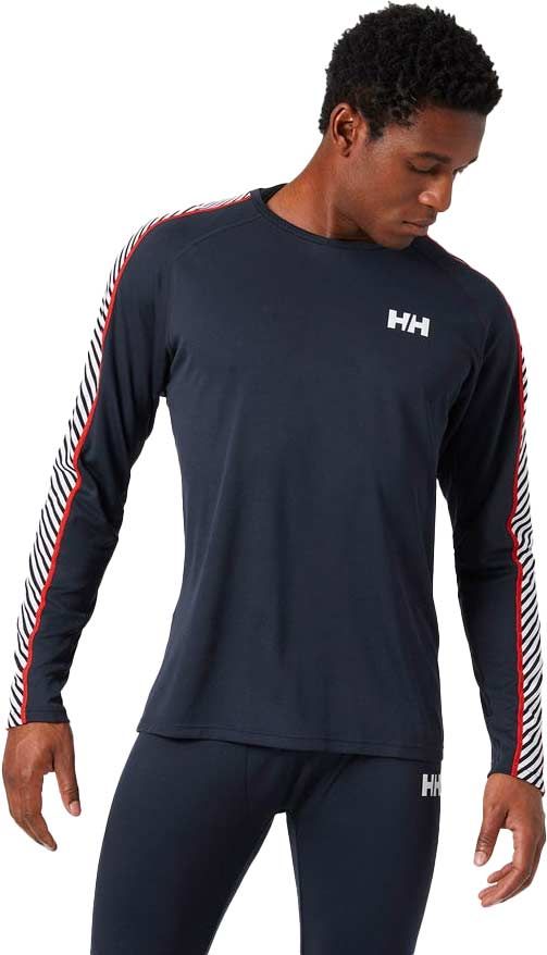 Lifa Active Stripe Crew Navy – Image 2