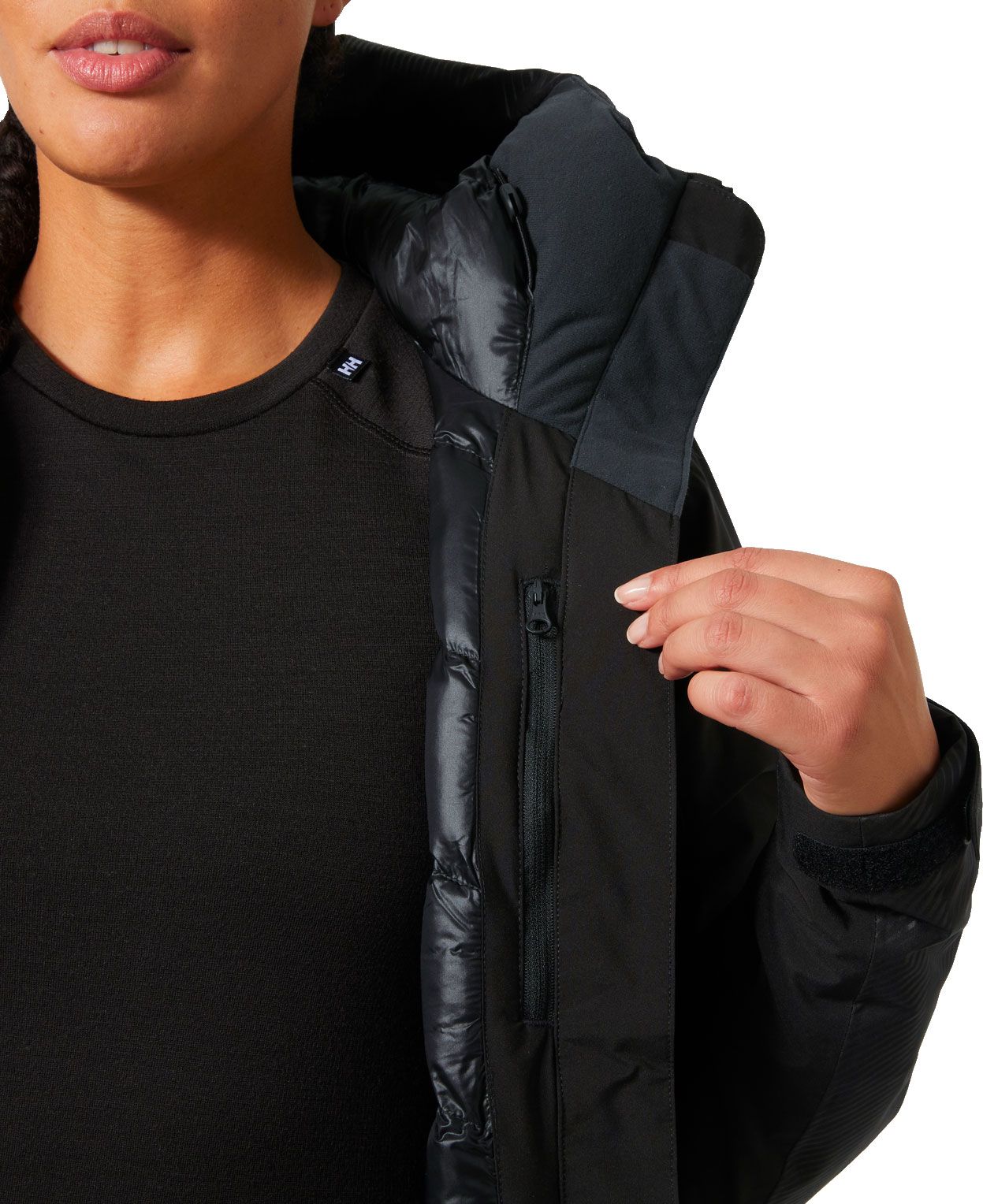 W Valdisere 3.0 Jacket Black Embossed Stripes – Image 6