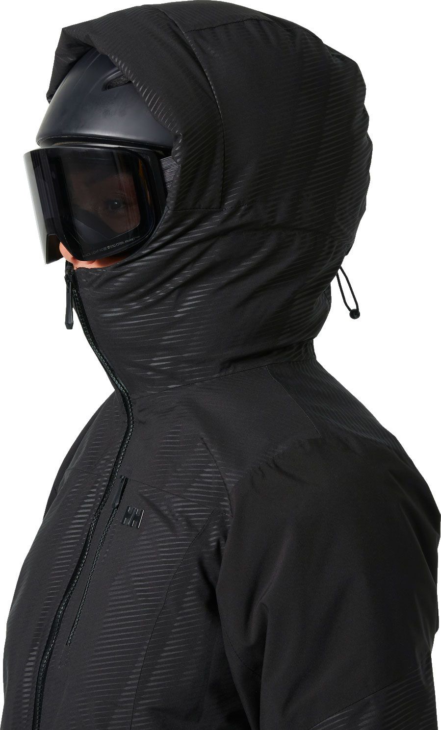 W Valdisere 3.0 Jacket Black Embossed Stripes – Image 2