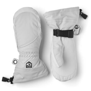 Army Leather Heliski Female Mitt Pale Grey/Offwhite