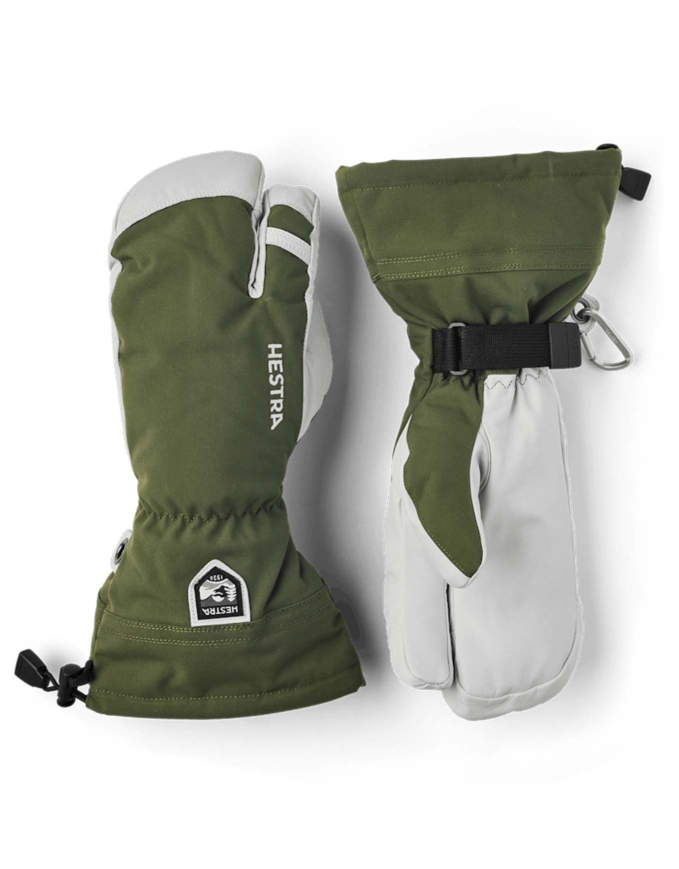Army Leather Heli Ski 3-Fingers Olive – Image 3