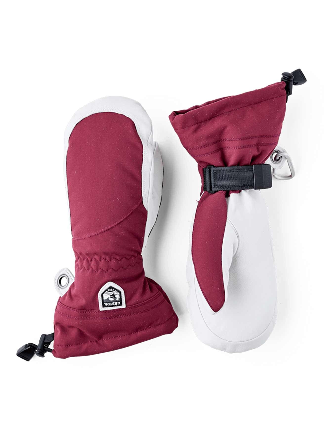 Heli Ski W Mitt Bordeaux/Offwhite – Image 3