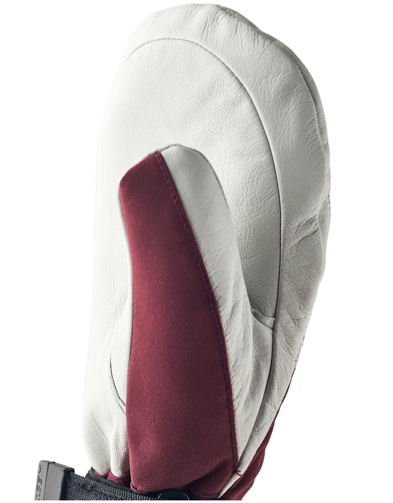 Heli Ski W Mitt Bordeaux/Offwhite – Image 5