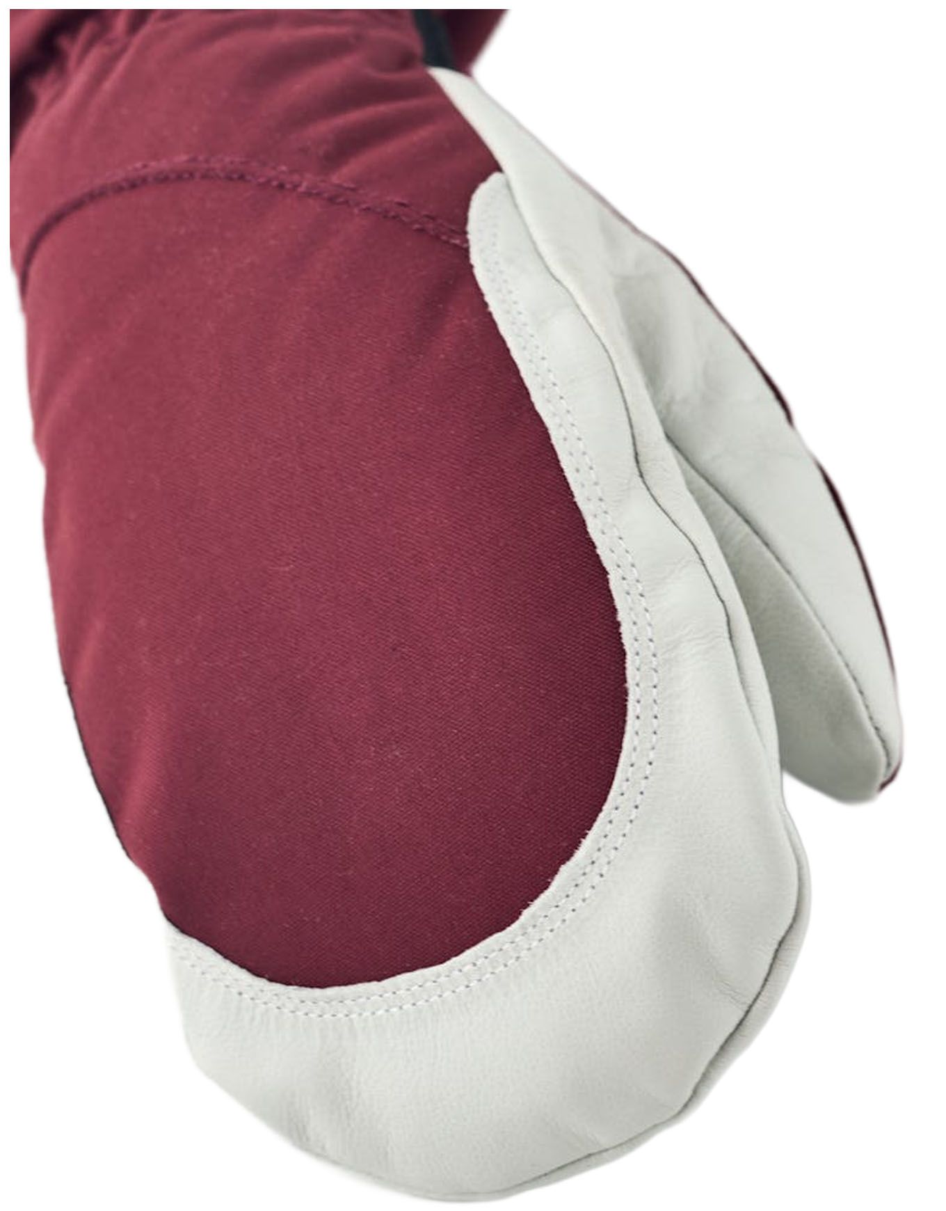 Heli Ski W Mitt Bordeaux/Offwhite – Image 2