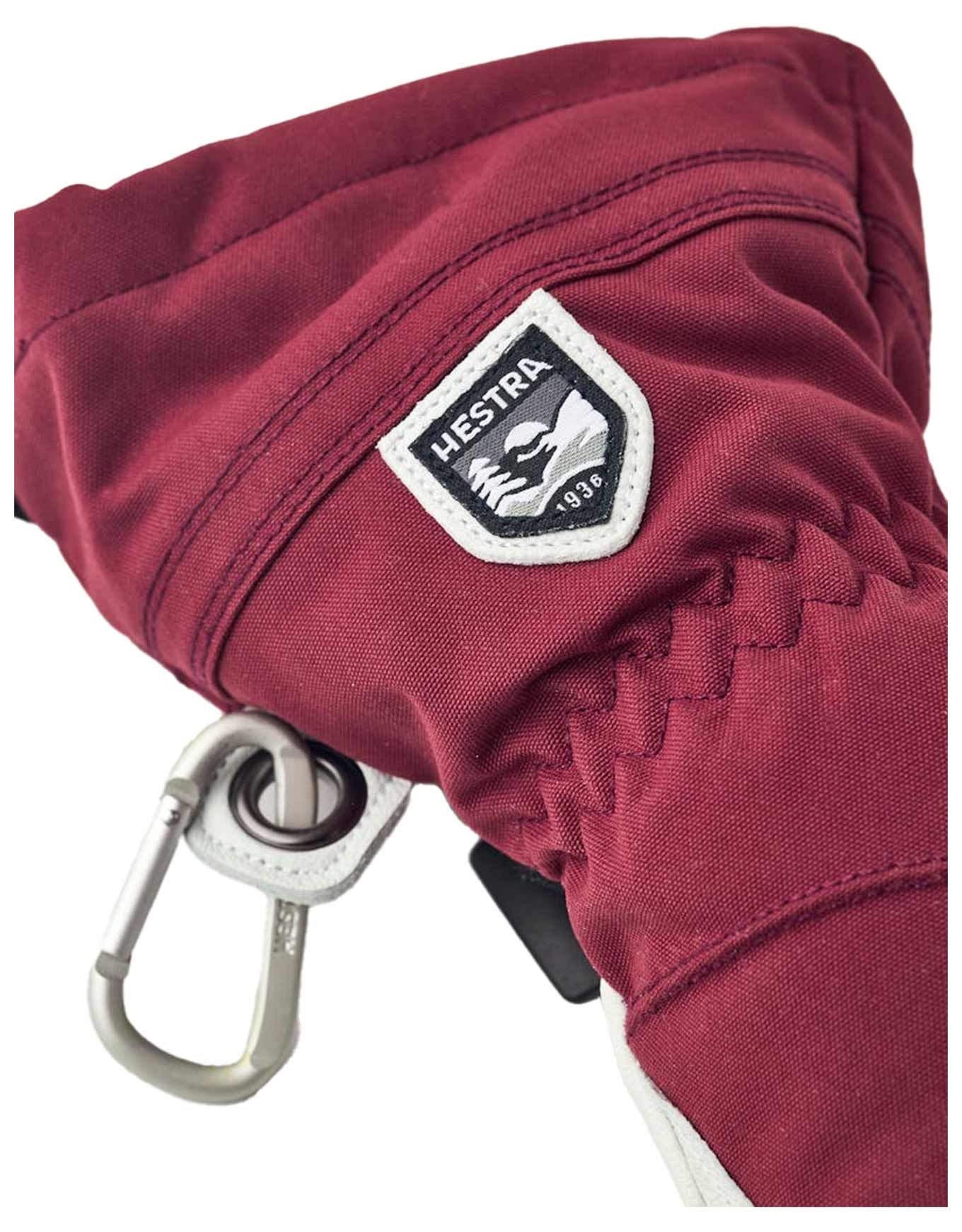 Heli Ski W Mitt Bordeaux/Offwhite – Image 4